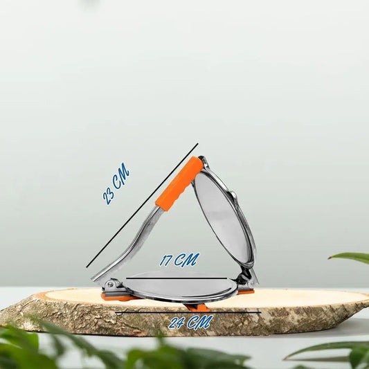 Rexez Puri Press Maker - Stainless Steel Puri Maker Press Machine - roti chapati Presser for Home - papad-khakhra- Puri Maker Press Machine with Handle, Manual Puri Makers