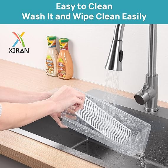Xiran 6 Fridge Storage Boxes Fridge Organizer With Removable Drain Plate&Lid Stackable Fridge Storage Containers Plastic Freezer Storage Containers For Fish,Meat,Vegetables,Fruits(1500Ml),Transparent